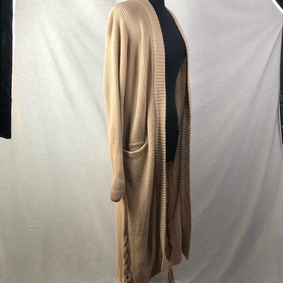 Fade by LFD Sweaters - Fade by LFD Brown Floor Length Cardigan